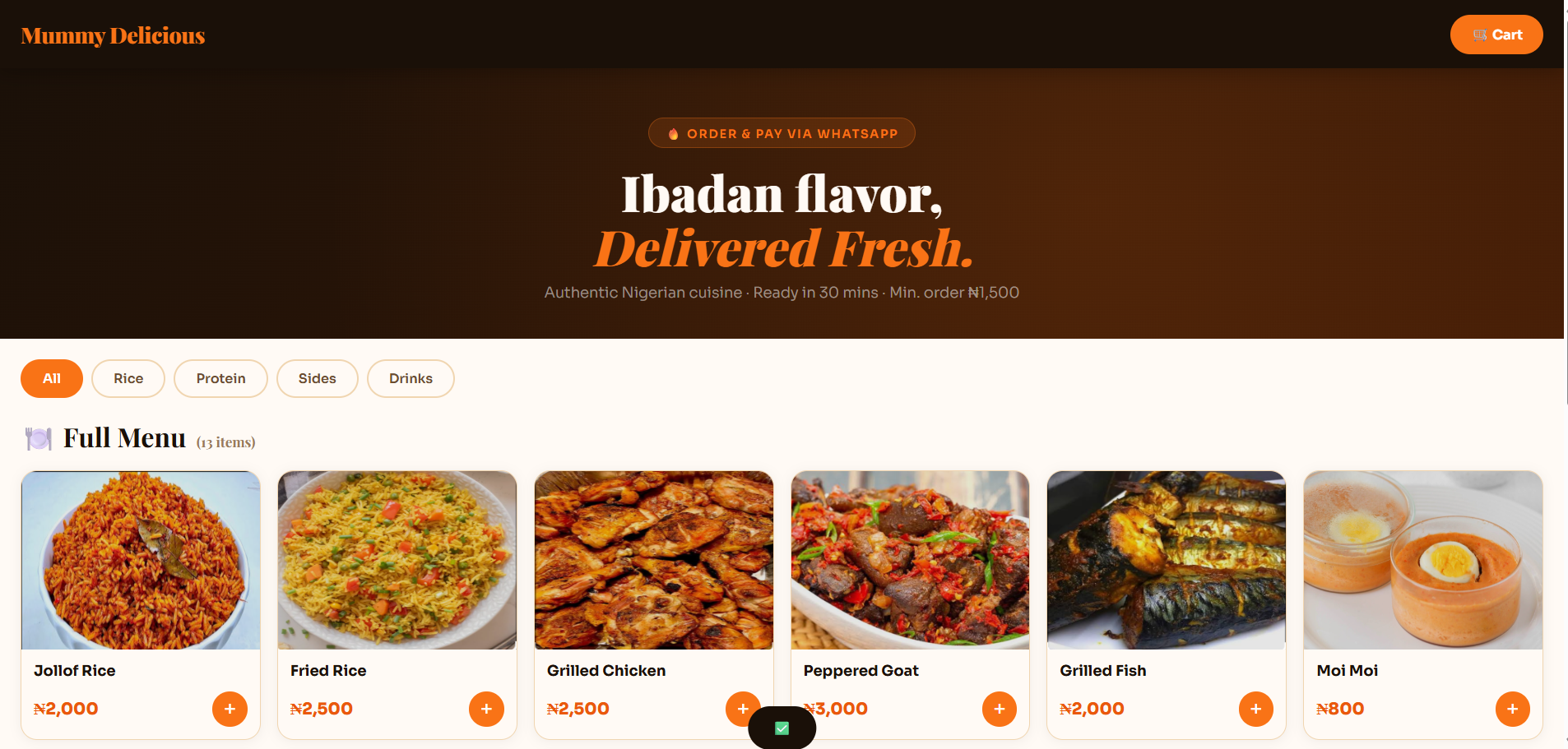 Mummy Delicious Homepage